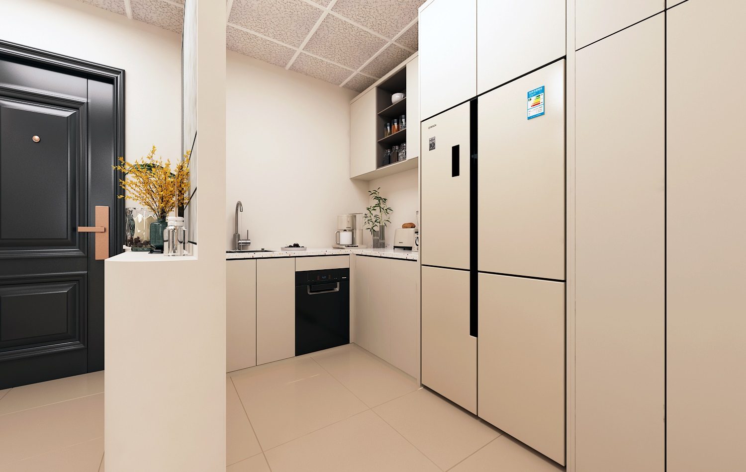 Çorlu Toplu Konut Mutfak Tasarımı 100 m² Örnek Daire 6