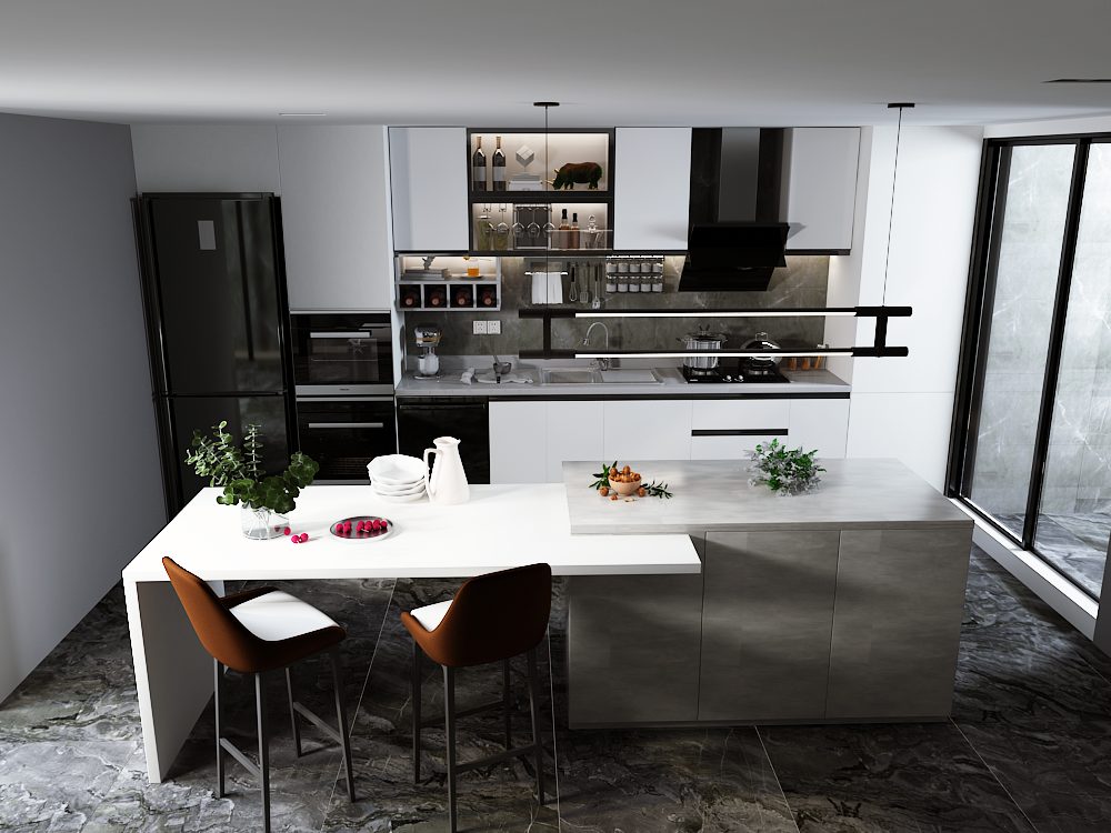 Çorlu Toplu Konut Mutfak Tasarımı 100 m² Örnek Daire 9